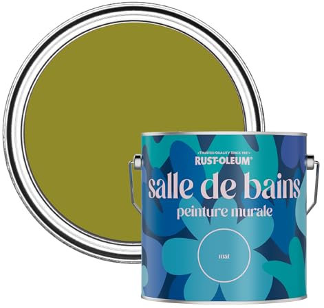 Rust-Oleum Green Water-Resistant Bathroom Wall & Ceiling Paint - Pickled Olive 2.5L