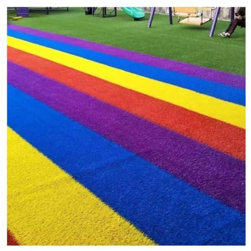 Kunstgras-Rasen, Outdoor-Gartenrasen Hundegrasmatte - Töpfchenteppich Und Ersatz, Kunstgras Dekoration Mit Entwässerungslöchern, Leicht Zu Reinigen (Farbe : Gelb, Größe : 6.56x3.28ft)