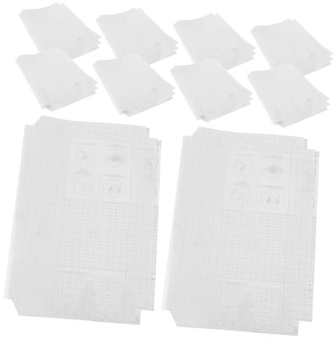VILLCASE Transparente Buchhülle 10 Blatt Selbstklebend Für Schulbücher Flexible Buchumschläge Transparenter Bucheinband