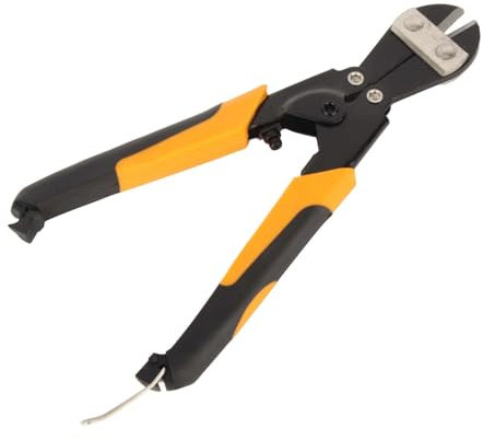 8 Inch Mini Bolt Cutters, Premium CRV Steel for Cutting Bolts, Chain, Threaded Rod, Wire Non Slip Handle for Reduced Hand Fatigue, for Both Right or Left Hand