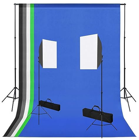 Lechnical Kit per Studio Fotografico con Luce Softbox e Fondali,Studio Foto,Fotografia,Illuminazione e Studio,Luci e Flash da studio-3051363