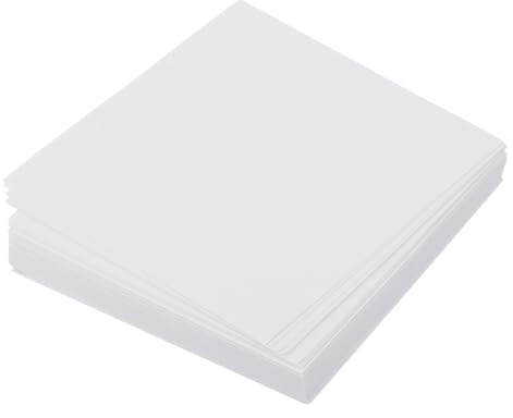 QUARKZMAN Origami Papier 5cm x 5cm Faltpapier 70 g/m² 100 Blatt | Doppelseitiges Quadratisches Faltpapier Kleine Origami-Papierquadrate für Kunsthandwerk Projekt Geschenk Dekoration Weiß