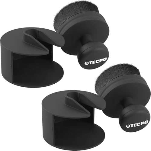 TECPO 2x Reifenglanz Applikator Pinsel, ultra-feine Borsten, präzises Auftragen, kompakt & vielseitig, ergonomisch, geeignet für Reifen-& Innenraumpflege, zum detaillierten Auftragen von Pflegemitteln