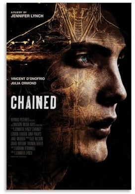 URAUIH Poster cinematografico incatenato, per camera da letto e soggiorno, 50 x 75 cm, senza cornice