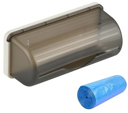 Soporte para bolsas de basura, contenedor de compras montado en la pared | cubo de basura multiusos, organizador adhesivo extra para cocina, armario, hogar o no