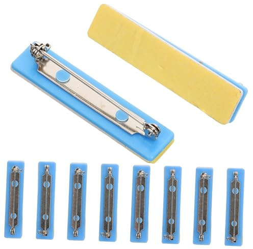 KOCKSHION Alfileres de Seguridad Adhesivos Espuma y Plástico para Fijación Segura y Práctica en Fábrica o Clínica, Paquete de 10 Piezas para Profesionales