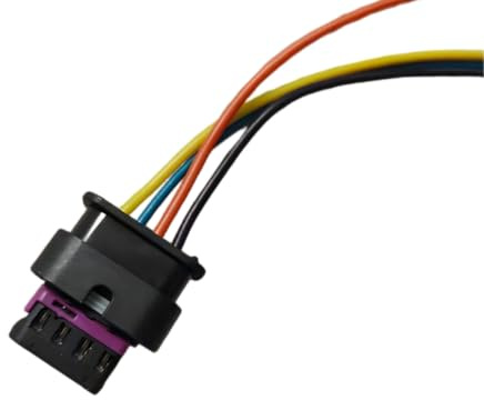 4 Pins Mass Air Flow Sensor Meter Connector Wiring MAF Plug Harness Compatible with BMW MERCEDES-BENZ AUDI VW MINI CITROEN PEUGEOT 04010033