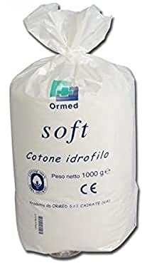 Gima 34838 Pacco Cotone Idrofilo, 1.000 G, Confezione da 10