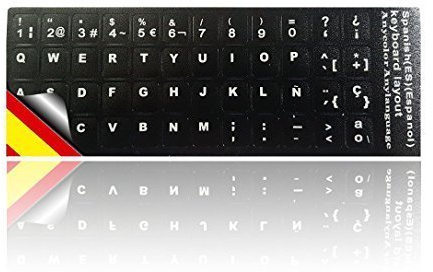 Ledeli - Pegatinas de teclado para PC, ordenador portátil, PC, portátil Spanisch Layout