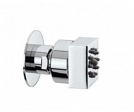 Soffione laterale orientabile cromo I00135 Cubic Gom Bossini