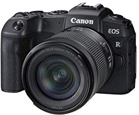 Canon EOS RP Full-Frame Mirrorless Interchangeable Lens Camera + RF24-105mm Lens F4-7.1 is STM Lens Kit- Compact and Lightweight for Traveling and Vlogging, Black (3380C132) (Renewed)