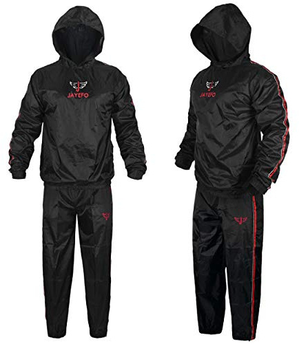 Jayefo Survêtement de sudation pour homme et femme avec capuche, pour boxe, MMA, fitness, perte de poids