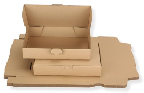 10 St. Maxibriefkarton 240 x 160 x 45 mm DIN A5 braun Warensendung Faltkarton, Warenpost, Klappdeckelkarton
