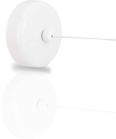 Stendibiancheria retrattile, stendibiancheria asciugatrice, corda in acciaio inossidabile 304 filo di nylon Corda Per Stendere Da Interno Ed Esterno domestico per doccia bagno per bucato (bianco)