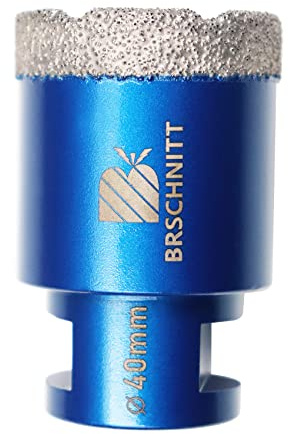 Diamant Fliesenbohrer 40mm - M14 Diamantbohrer Lochsäge für Fliesen Porzellan Keramik Marmor Granit Bohrungen, für Winkelschleifer