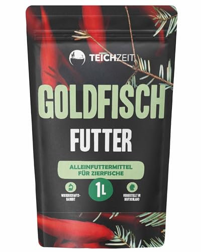 Teichzeit Goldfischfutter I Futter für Goldfische und Teichfische I Keine minderwertigen Füllstoffe I hochwertige Zusätze I Made in Germany I 1000 ml