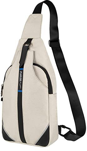 WATERFLY Anti-Diebstahl Sling Bag: Damen und Herren Brusttasche Hippie Crossbody Bag Multipurpose Daypack
