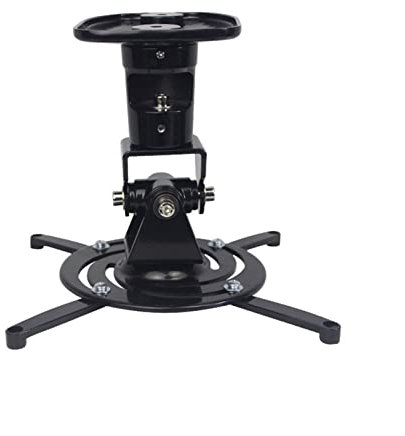 DYPASA Projector Mount Projector Rack Home Wall-mounted Heavy-duty Projector Stand Living Room Office Conference Room Universal Projector Shelf Ceiling Mount with Tray (Color : Black)