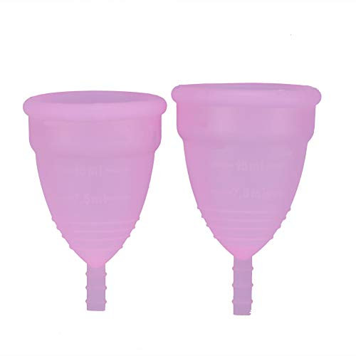 Menstrual Reusable Anti-Leakage Cup 2PCS/Set Silicone Feminine Hygiene Care Product for Women