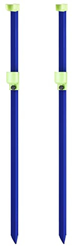 Genérico Soporte Caña de Pesca para Surfcasting, Longitud 150 cm, 2 Unidades Lote, Color Azul, Horquilla y Vaso Fosforescente, Ángulo de 25x25x3mm