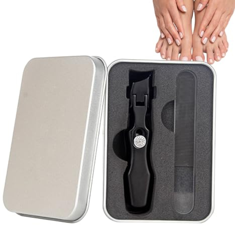 Juego de cortaúñas para el, con de hierro y de uñas de vidrio | conjunto de profesional, cortaúñas de acero inoxidable para uñas Lnhgh