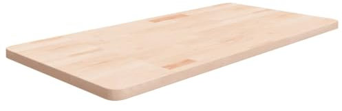 Encimera de baño Madera Maciza sin Tratar 100x50x2,5 cm，Lavabo sobre encimera, Lavabo de tocador, Lavabo sobre encimera para baño