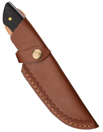 Fondina per coltello in pelle - per coltelli da tasca in pelle | Porta coltelli pieghevoli | multiutensile con custodia pieghevole per coltelli con chiusura a scatto per coltelli tascabi