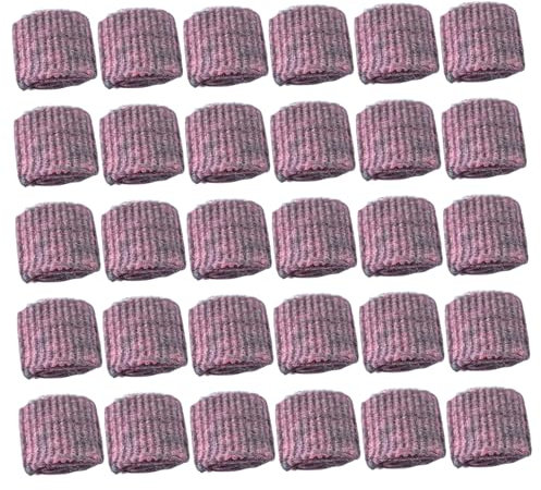 Stahlwolle-Seifenpads, 30 Stück, rot, 5,1 x 5,1 cm, vielseitige Stahlwolle-Pads, effektive Reinigung von Metallscheuern, Stahlwolle-Schrubber zum Reinigen von Töpfen, Pfannen, Öfen und Geschirr