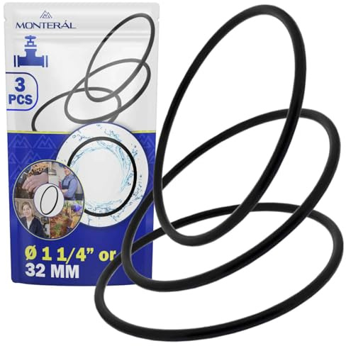 3 Pièces Joint Siphon Evier de Diamètre 1 1/4” ou 32 mm est Fabriquée en Plastique Flexible - MONTERAL