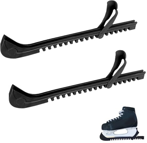 Coprilama Pattini Ghiaccio,Protezioni per Pattini da Ghiaccio,Protezioni Regolabili per Pattini da Ghiaccio,1 Paio di Protezioni per Lame per Hockey su Ghiaccio,Coperture Protettive Regolabili