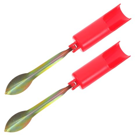 Toddmomy Soporte para Caña de Pesca Ajustable Rojo de Plástico y Metal, 32 Cm, Plegable, Reduce Fatiga, Adecuado para Pesca Orilla, Pack de 2 Unidades