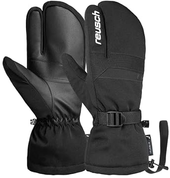 Reusch David R-TEX XT Lobster 3 dita guanti da sci – Guanti invernali caldi, impermeabili e antivento con funzione touch screen per uomo e donna