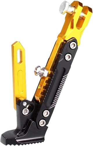 YMYQF Caballete Lateral de Motocicleta para Aprilia SXR 50 2021 2022 2023 2024 2025 2026, Antideslizante Duradero Soporte Lateral de Pie Estacionamiento de Motocicleta,Yellow