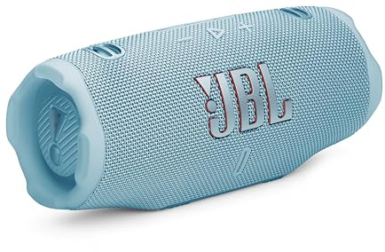 JBL Charge 6 - Portable Waterproof & Drop-Proof Bluetooth Speaker, Bold JBL Pro Sound with AI Boost, 28Hrs of Playtime, Built-in powerbank & Comes with a Sturdy/Removable Carrying Strap (Blue/Teal)
