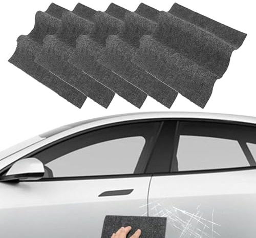 Yuxtth Scratch Remover, Autolack Kratzer Entferner, Nano Kratzerentferner Tücher, Kratzer Entferner Nano Sparkle Tuch, Mikrofaser Poliertuch,Entfernt Leichte Kratzer und Schrammen (5)