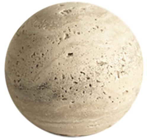 Buhdjfnke Bola de Piedra de Mármol Natural para Decoración de Mesa y Estante, Accesorio para el Hogar B