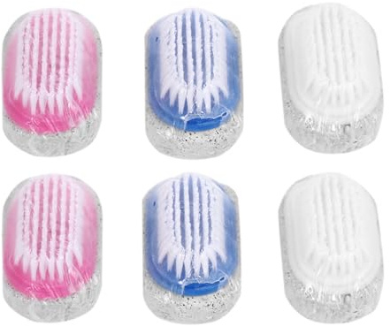 UKCOCO Pediküre Fußschaberplatte 6 Stück mit Doppelseitigem Bimsstein und Nagelbürste zur Entfernung von Hornhaut und Abgestorbener Haut bei Fußpflege Zufällige Farbe