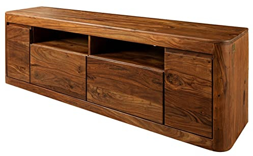 MASSIVMOEBEL24.DE | Toronto TV-Board 178x58x40 Sheesham/Palisander, Farbe:Dunkelbraun gewachst, Größe:178x40x58 cm (BxTxH)