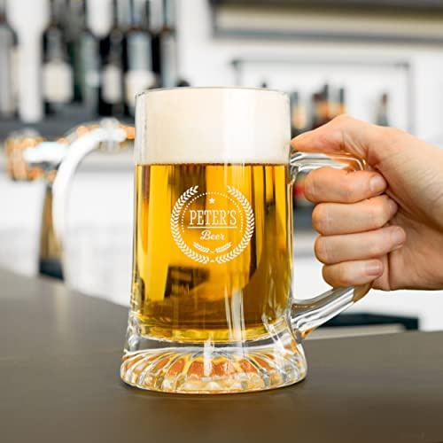 your surprise Jarra de Cerveza Personalizada - Jarra de Cerveza con Nombre Grabado: Personalizable con Texto, Diseños y Diferentes Tipos de Letras (6)
