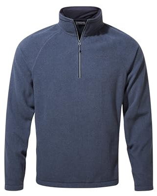 Craghoppers Mens Corey VI Half Zip Fleece Lightweight Insulating Mid Layer Top Blue Navy