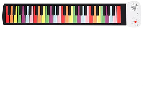 Pianoforte pieghevole Roll Up Piano 49 tasti Tastiera per pianoforte elettronica flessibile con altoparlante portatile