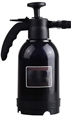 Habrur Regadera Pulverizador Bomba De Presión Manual De 2L, Regadera Ajustable for Jardín, Regadera De Plástico, Botella Rociadora Botella Pulverizador Regaderas (Color : Black, Size : 2L)