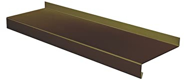 Sarei Fensterbank Alu-braun, außen | Ausladung 110 mm x 1,25 m lang | ALUMINIUM | von ift Rosenheim geprüft | Made in Germany