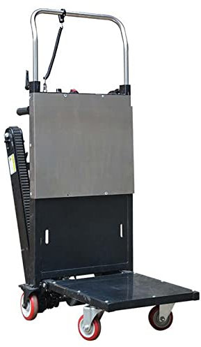 Treppensteigerwagen, Sackkarre, elektrischer Treppensteigerwagen mit 4 Rädern, batteriebetriebener, klappbarer Treppensteigerwagen, Handwagen