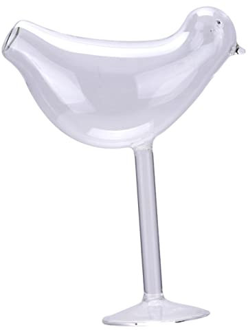 Ciieeo Bird Shaped Glass Vase Hydroponic Plant Container for Living Room Office Decor