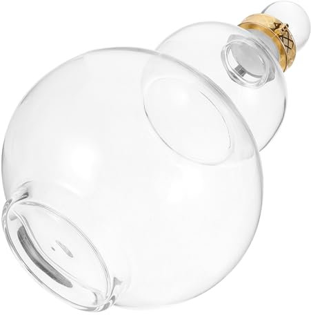 Kichvoe Gourd Wine Jug Multi-Functional Glass Drinking Container for Parties Hospitality