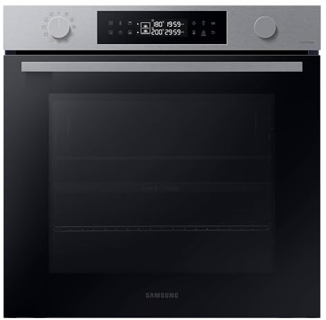 Samsung NV7B4450VAS/U1, Horno Pirolítico 76L, Multifunción, Dual Cook, Negro, Clasificación Energética A+ [Clase de eficiencia energética A+]