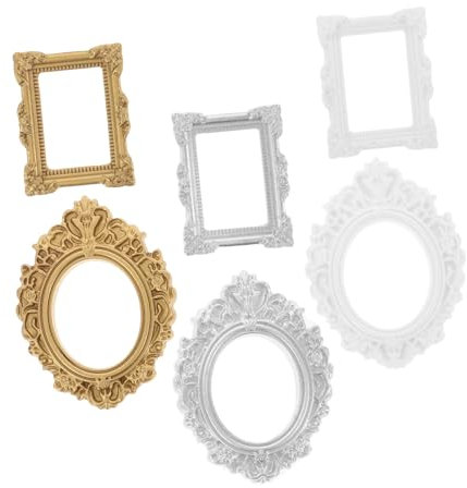 CIYODO Vintage-fotorahmen Aus Harzmaterial Kompakter Mini-bilderrahmen Für Handyhüllen Und DIY-bastelbedarf Mit Eleganter Vintage-atmosphäre