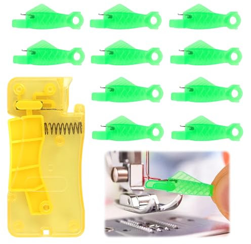 TNEDFOD 12 Piezas Enhebrador de Agujas de Coser a Mano, Enhebrador de Agujas para Máquina de Coser, Enebradores de Agujas de Coser, Enhebrador Automático de Agujas, Accesorios para Máquinas de Coser