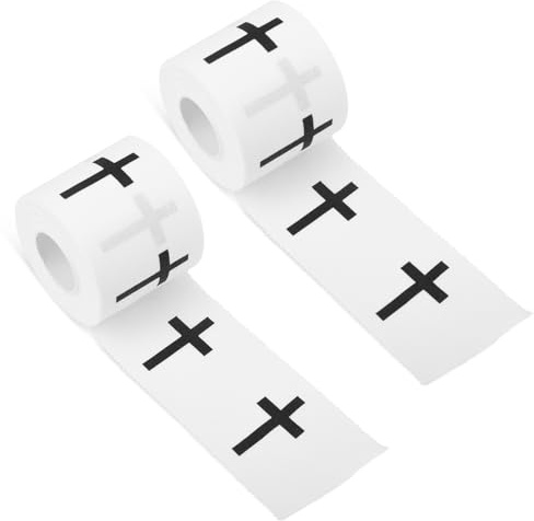 2 Rollen Sportler Tape Handgelenk, 7m Gezackte Kanten Hautfreundliches Baumwoll Sporttape mit Schwarzem Kreuz für Sportler Aller Sportarten(Weiß)